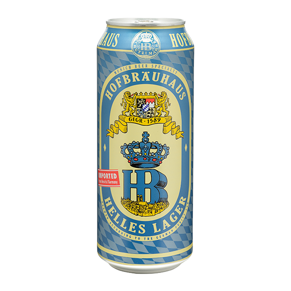 Hofbräuhaus Helles Lager 4,9% 0,5L purk